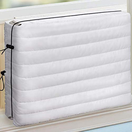 FORSPARK Indoor Air Conditioner Cover - 25 x 18 x 3.5 inches - White