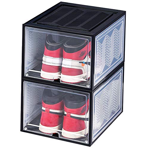 FORTUNE Shoebox Storage Containers with Ventilation Holes