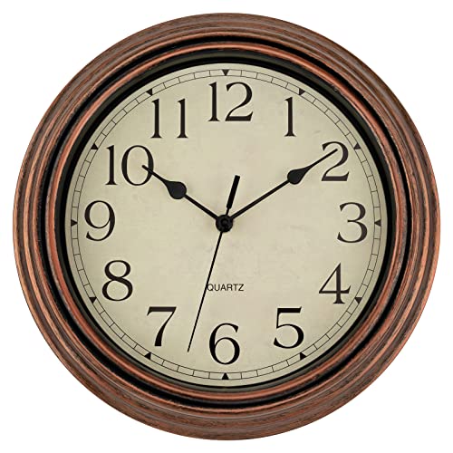 Foxtop Vintage Copper Wall Clock
