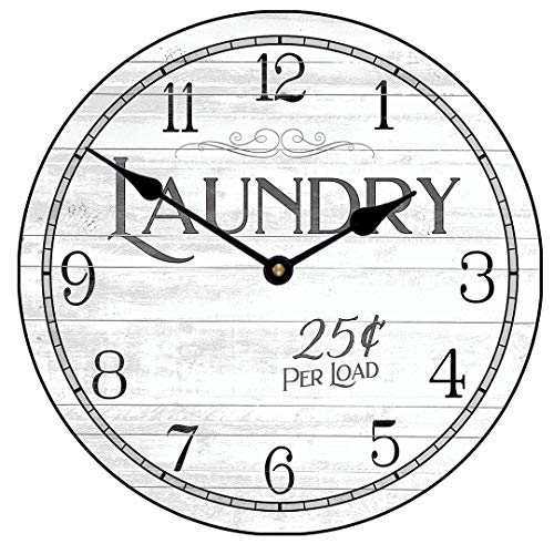 Fprqlyze Laundry Wall Clock