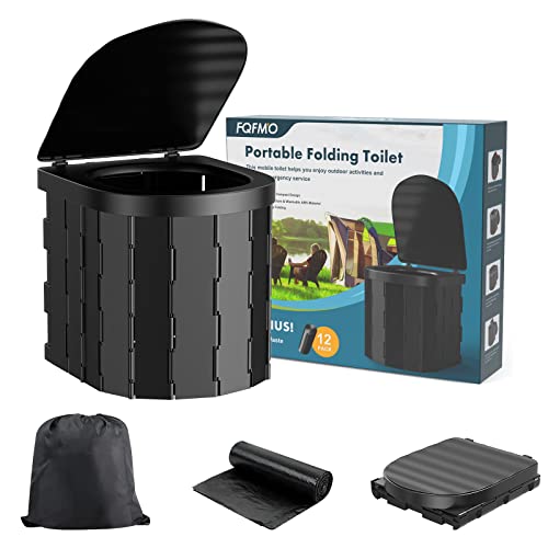 FQFMO Portable Camping Toilet with Lid