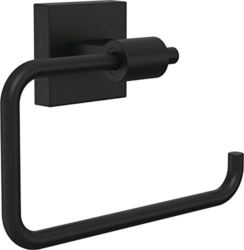 Luxe Matte Black Toilet Paper Holder