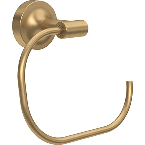 Voisin Round Towel Ring in Satin Gold" by Franklin Brass