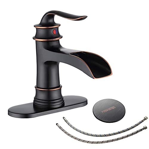 FRANSITON Oil Rubbed Bronze Waterfall Faucet