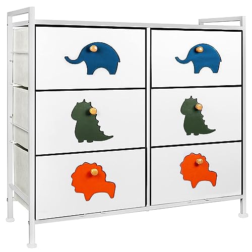 FRAPOW Kid Dresser with 6 Drawers - Stylish and Practical Storage Organizer for Kids