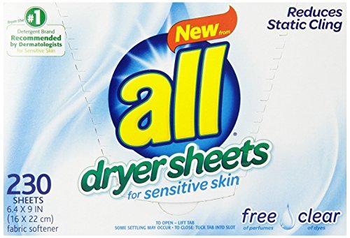 Free & Clear Fabric Softener Dryer Sheets