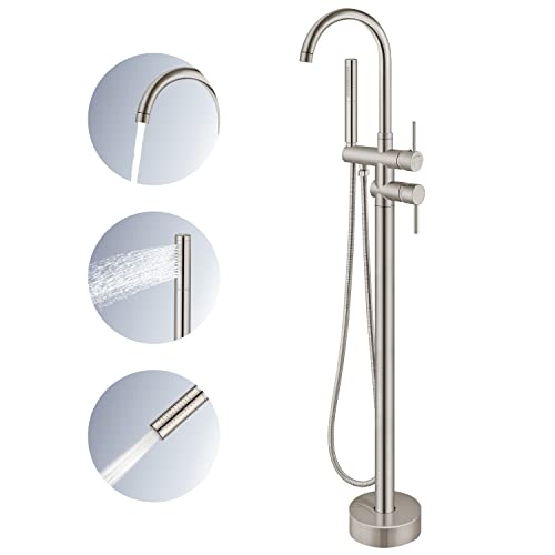 Freestanding Tub Faucet with Handheld Shower
