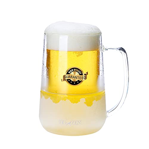 Freezable Beer Glasses with Gel