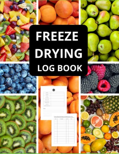 Freeze Dryer Food Log Book