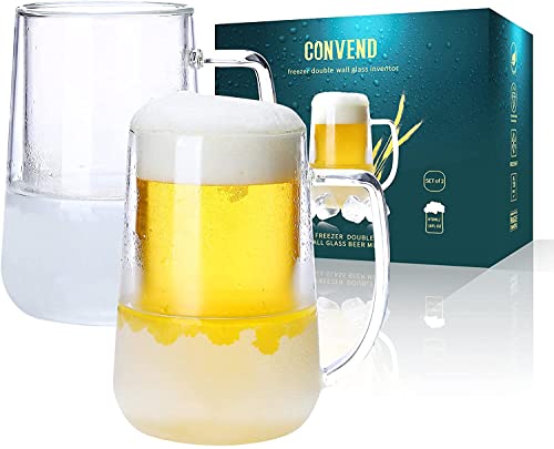 Plastic Freezer Beer Mugs Easy Operation Ice Freezer Cups for Summer  Barbecue Parties