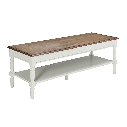 French Country Coffee Table with Shelf