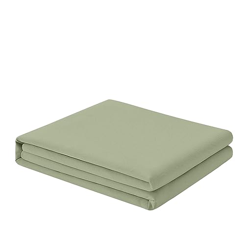 Hotel Quality Queen Flat Sheet - Brushed Microfiber - Sage Green