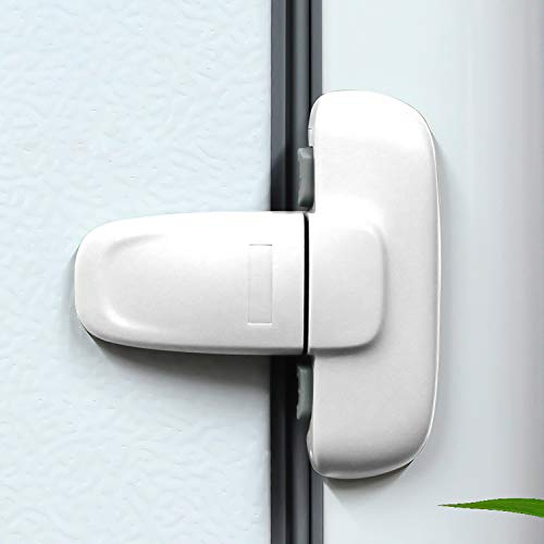 Fridge Freezer Door Lock with Easy Installation - 1 Pack, White