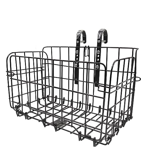 Front Bicycle Basket with Adjustable Height and Foldable Design