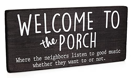 Front Porch Decor Farmhouse - Welcome Signs - Rustic Outdoor Hanging Wood Decor
