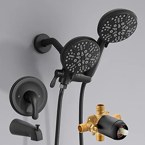 FROPO Black Shower Faucet Set
