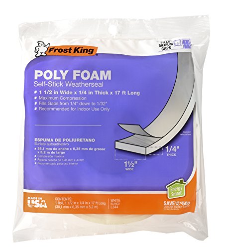 Frost King Poly Foam Weatherseal Tape
