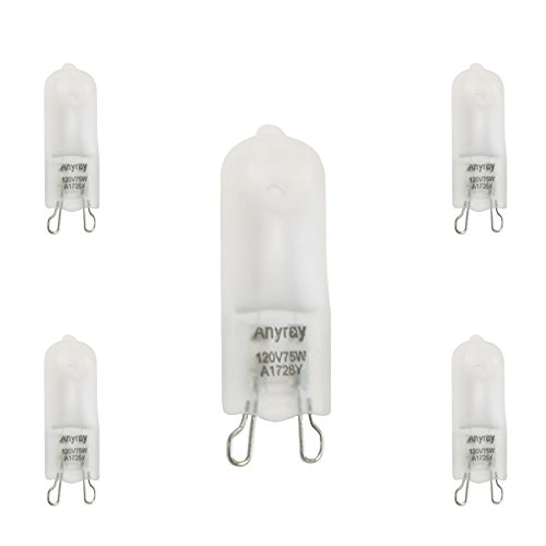 Frosted Glass 75 Watt G9 T4 75W Halogen Bi-Pin