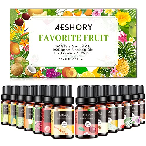 Fruity Essential Oils Set - Fragrance Oil for Diffusers, Candle Making
