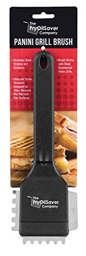 Commercial Panini Grill Brush with Stainless Steel Bristles