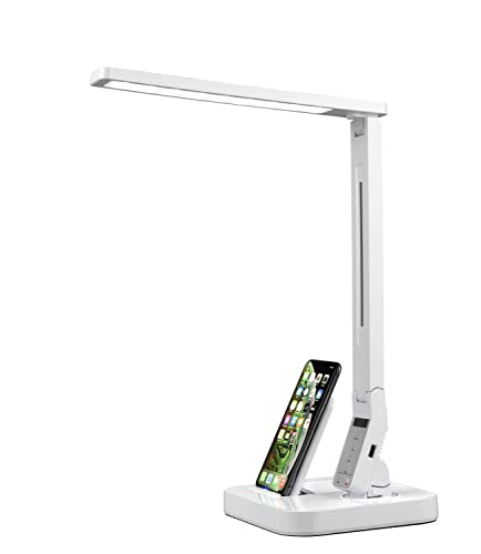 Fugetek LED Desk Lamp with Wireless Charger & USB Port