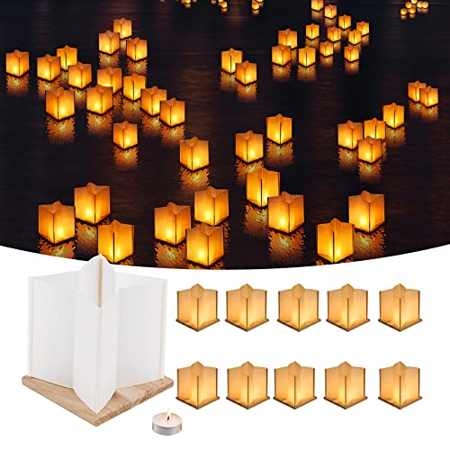 FuHigh 6” Floating Candle Lantern - Eco-Friendly Outdoor Decor
