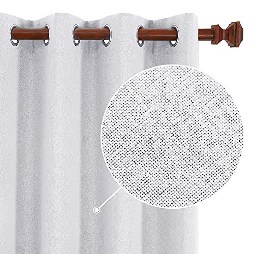 Full Blackout Curtains, Thermal Insulated Linen Drapes