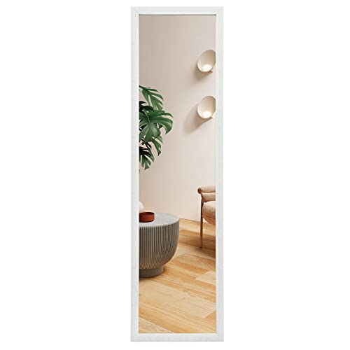 Full-Length Wall-Mounted Mirror with Engraving Frame