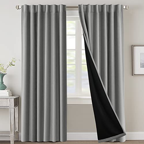 Full Room Darkening Curtains with Black Liner