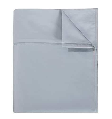 Full Size Egyptian Cotton Flat Sheet - Wrinkle, Fade, Stain Resistant