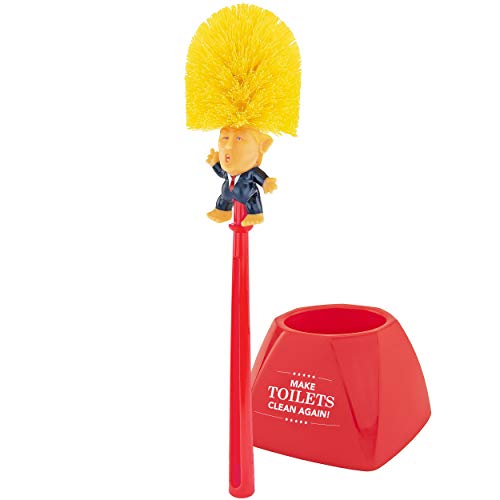 Funny Donald Trump Toilet Bowl Brush with Holder