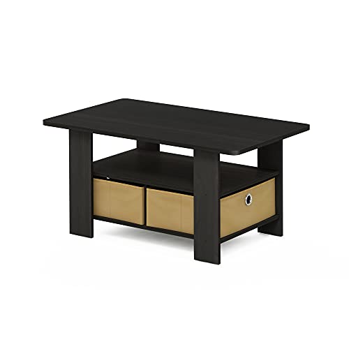 Furinno Coffee Table with Bins