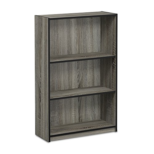 FURINNO JAYA 3-Tier Adjustable Shelf Bookcase