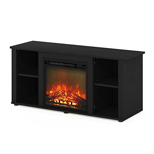 Furinno Jensen Entertainment Center Stand with Fireplace