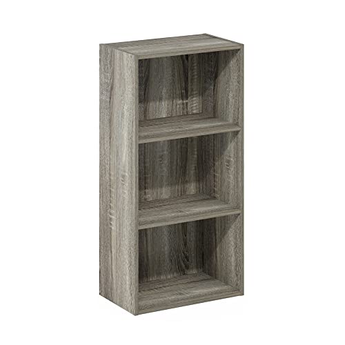 Furinno Luder 3-Tier Bookcase, French Oak
