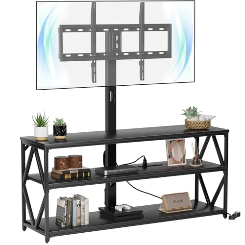 14 Amazing 75 Inch TV Stand For 2023 Storables   Furmax Swivel Tv Stand With Mount And Storage Shelves 41y3j QRe9L 