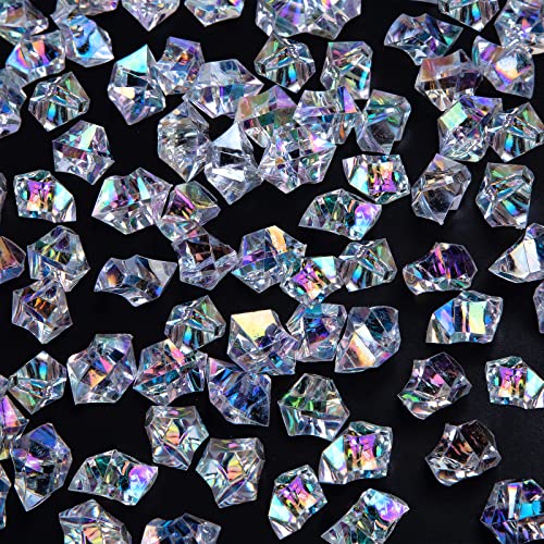 FuturePlusX FUTUREPLUSX 2000PCS 0.3inch Fake Diamonds, Clear Acrylic Gems  Plastic Transparent Crystals for Crafts Vases Fillers Centerpiece