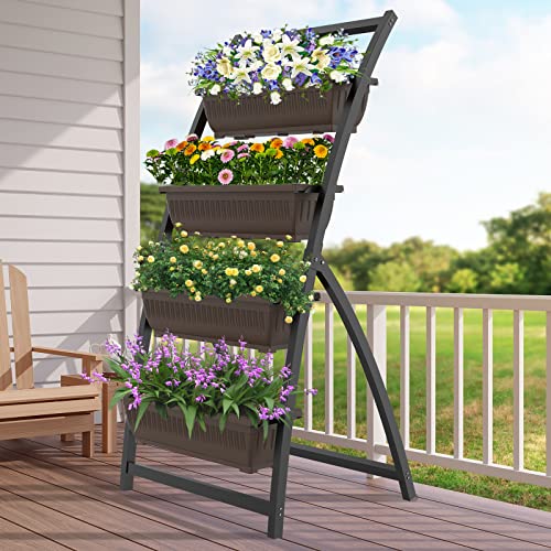 G TALECO GEAR 4-Tier Vertical Garden Planter for Indoors and Outdoors
