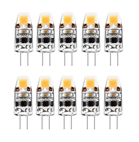G4 LED Bulbs 1.5W Dimmable Bi-pin T3 JC G4 Base 1.5 Watt (10 Pack)