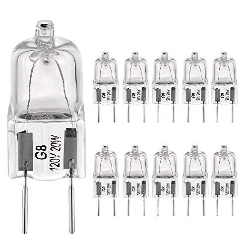 G8 Halogen Light Bulbs 20W - 10 Pack