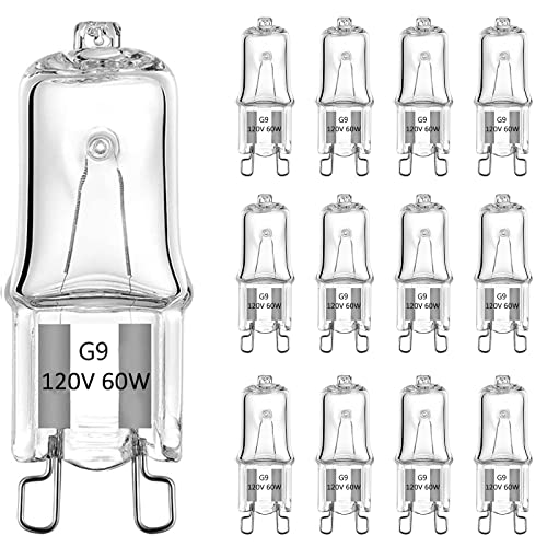 G9 Halogen Light Bulbs - 12 Pack