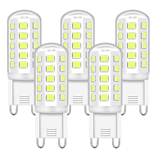 G9 LED Bulb 6000K 5W, 5 Pack