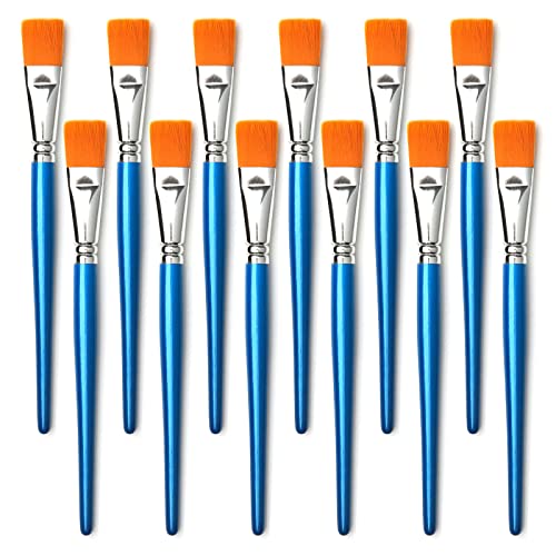 Large Synthetic Paint Brush Set for Acrylic, Watercolor, Oil Painting