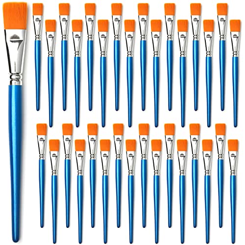 GACDR Flat Paint Brushes for Acrylic Painting