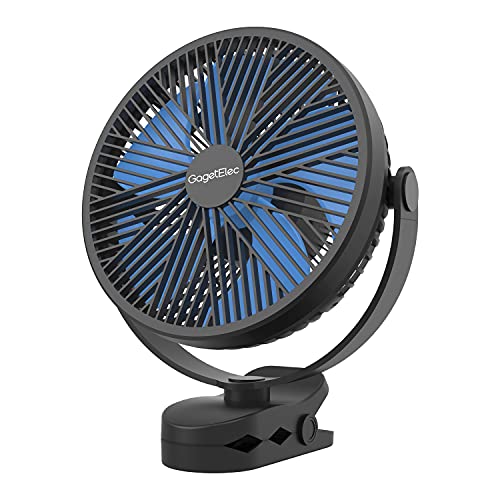 8-Inch Rechargeable Clip On Fan with 4 Speeds