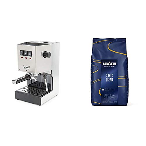 Gaggia Classic Pro Espresso Machine with Lavazza Super Crema Coffee