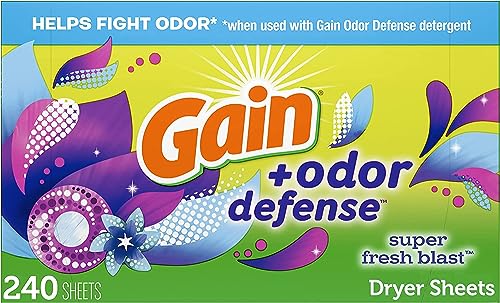Gain + Odor Defense Dryer Sheets