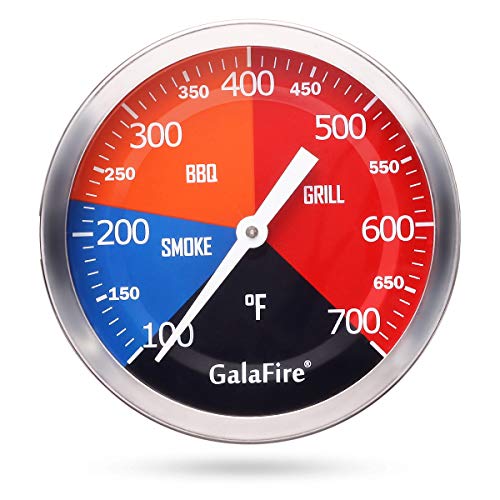 GALAFIRE BBQ Temperature Gauge for Smoker Wood Charcoal Pit