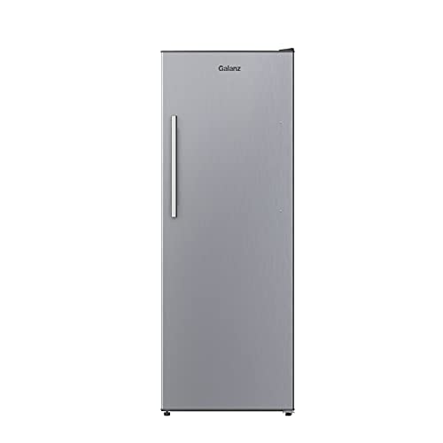 Galanz Convertible Refrigerator/Freezer, Stainless Steel, 11 Cu.Ft