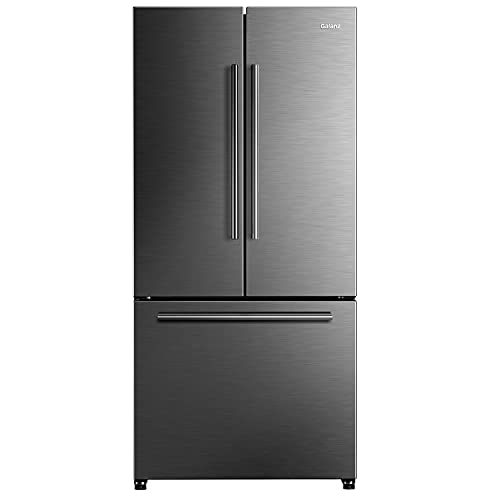 Galanz French Door Refrigerator with Ice Maker and Bottom Freezer